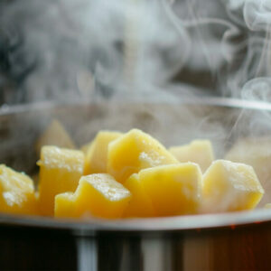 par-cooking potatoes