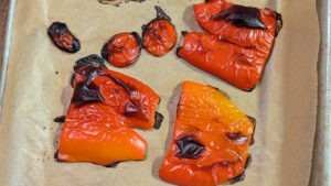 roasted red peppers