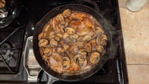 garlic mushroom pork chops